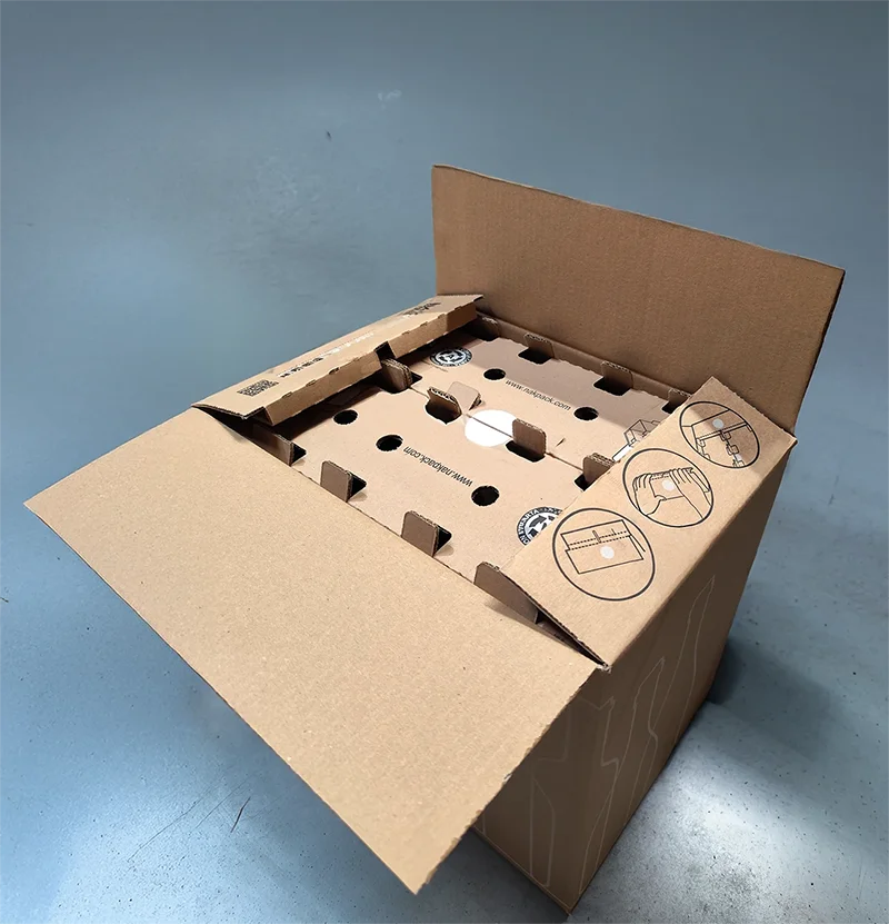 cartons securises Carton sécurisé monté et prêts à l’expédition