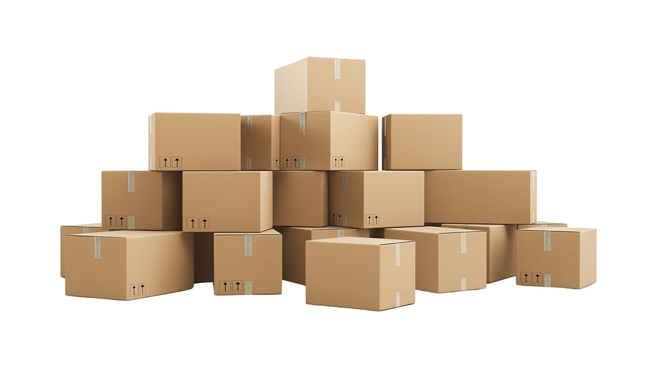 emballage-cartons Cartons empilés