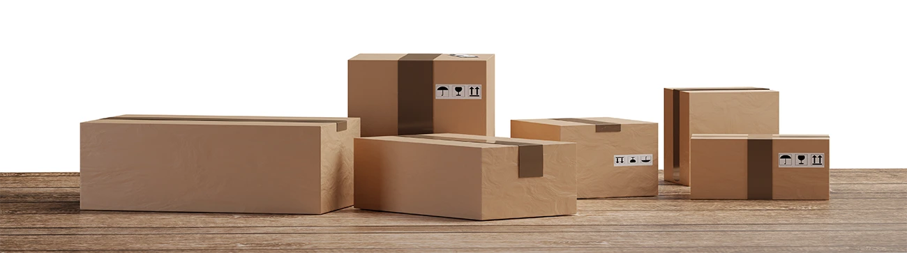 emballage-cartons Cartons de tailles variées adaptés à divers produits